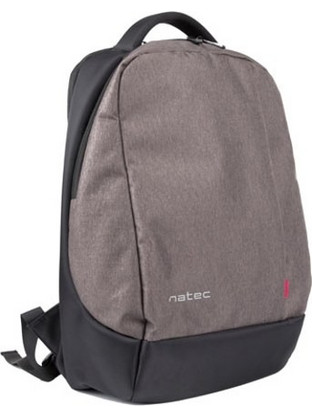 Natec NTO-1068 Αδιάβροχο Backpack Laptop 15.6" Grey Black