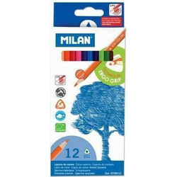 Milan Triangular Ξυλομπογιές Σετ 12τμχ