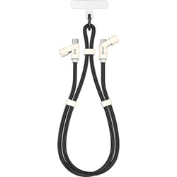 SBOX Braided Keychain USB-C to USB-C 60W 1.5m Black 3858894509799
