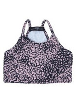 Prod Παιδικό Crop Top Αμάνικο Μωβ Μαύρο 6610199
