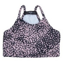 Prod Παιδικό Crop Top Αμάνικο Μωβ Μαύρο 6610199