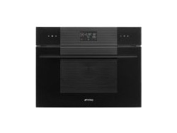 Smeg SO4102M1B3 Εντοιχιζόμενος Φούρνος Μικροκυμάτων με Grill 40lt Μαύρος