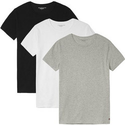 Tommy Hilfiger Premium Essentials Κοντομάνικα Ανδρικά Φανελάκια Βαμβακερά Σετ 3Pack 2S87905187-004