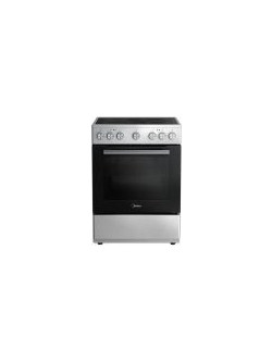 Midea MFO24D-ME4R10F (SS) Κουζίνα Ηλεκτρική 70lt με Κεραμικές Εστίες 60cm