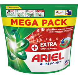 Ariel All In 1 Extra Stain Removal Απορρυπαντικό Πλυντηρίου σε Κάψουλες 65 Πλύσεις