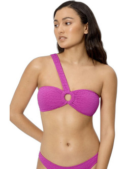 Ysabel Mora Bikini Top με Έναν Ώμο Μωβ 83466