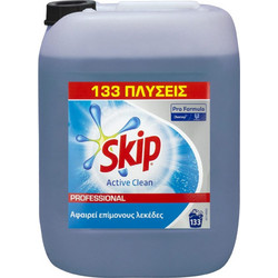 Skip Active Clean Επαγγελματικό Υγρό Απορρυπαντικό Πλυντηρίου 133 Μεζούρες 10lt Refill
