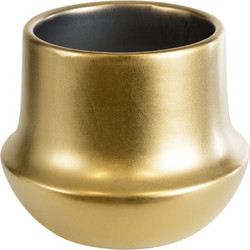 Globostar Kerkyra Κασπώ Χωρίς Σχέδιο Πήλινο Χρυσό 15x12.5cm 20547