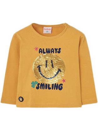 Boboli Παιδικό T-Shirt Μακρυμάνικο Κίτρινο 304007-1230