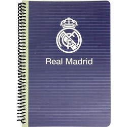 Back Me UP Real Madrid Σπιράλ Τετράδιο Ριγέ B5 70 Φύλλων 2 Θεμάτων Μπλε 381-004021