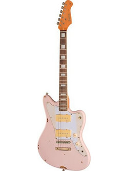 Harley Benton JA-60LA Ηλεκτρική Κιθάρα Alternative με Μαγνήτες SS & Ταστιέρα Indian Laurel Shell Pink