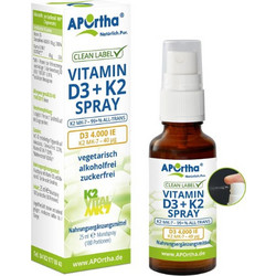 Aportha Vitamin D3 & K2 Spray 25ml