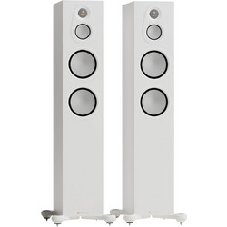 Monitor Audio Silver 300 8G Ζεύγος Ηχείων Hi-Fi Δαπέδου 200W 3 Δρόμων Satin White