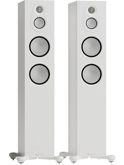 Monitor Audio Silver 300 8G Ζεύγος Ηχείων Hi-Fi Δαπέδου 200W 3 Δρόμων Satin White
