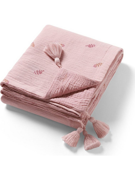 BabyOno Πάνα Αγκαλιάς από Μουσελίνα Ροζ 100x75cm BN1566/01