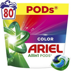 Ariel All In 1 Color Απορρυπαντικό Πλυντηρίου σε Κάψουλες για Χρωματιστά 80 Πλύσεις