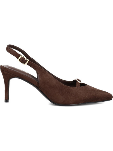 Migato Γόβες Suede Slingback με Τακούνι Στιλέτο Καφέ 100049296-012