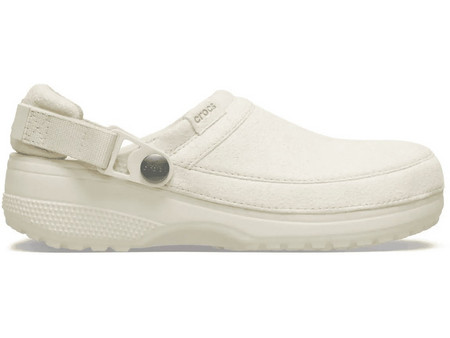 Crocs Classic Crafted Vegan Suede Clog Εκρού 211930-2MD