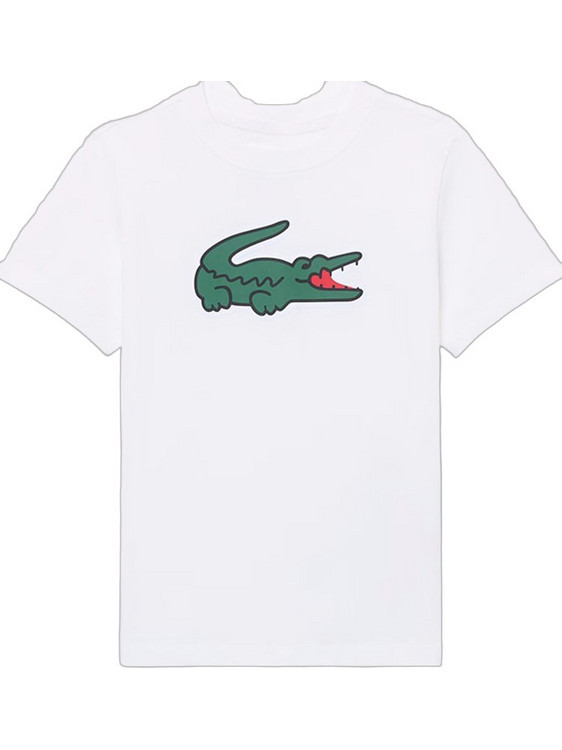Lacoste Παιδικό T-Shirt Κοντομάνικο Λευκό 3TJ2725-001