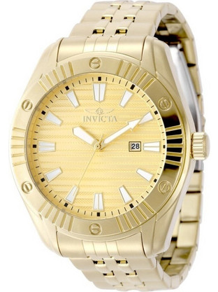Invicta Angel Γυναικείο Ρολόι με Χρυσό Μεταλλικό Μπρασελέ ZUIN50387