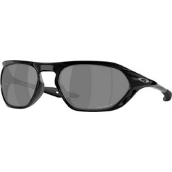 Oakley OO9537 08 Ανδρικά Γυαλιά Ηλίου Οβάλ Κοκάλινα Μαύρα με Μαύρο Φακό