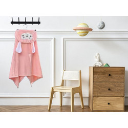 Γαρύφαλλο Παιδικό Πόντσο Θαλάσσης Microfiber Ροζ 63x135cm 1067