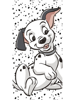 101 Dalmatians Παιδική Πετσέτα Θαλάσσης Microfiber Λευκή 70x140cm JFK026342