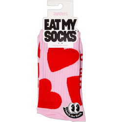 Eat My Socks Flat Love Ανδρικές Κάλτσες Ψηλές με Σχέδια Ροζ EMSSAFLATLOV