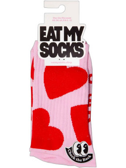 Eat My Socks Flat Love Ανδρικές Κάλτσες Ψηλές με Σχέδια Ροζ EMSSAFLATLOV