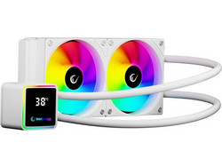 Rampage Infinite V240 White Υδρόψυξη CPU 120mm ARGB για Socket AM3 / AM3+ / FM1 / FM2 / 2011 / 2066 / 2011-3 / AM4 / FM2+ / 1200 / 1700 / AM5 / 1851 / 115x