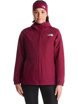The North Face Quest Γυναικείο Μπουφάν Pullover Μακρύ Αδιάβροχο Αντιανεμικό Μπορντό NF0A8G12-MVO