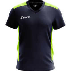 Zeus Start Φανέλα Ποδοσφαίρου Μαύρη Lime