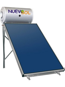 Nuevosol Ηλιακός Θερμοσίφωνας 129lt 1.95m² Glass Τριπλής Ενέργειας