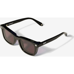 Off White 1044 1007 Γυαλιά Ηλίου Τετράγωνα Κοκάλινα Μαύρα με Καφέ Φακό