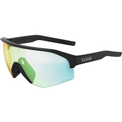 Bolle BS022007-S Ανδρικά Γυαλιά Ηλίου Μάσκα Κοκάλινα Μαύρα με Διαφανές Φακό
