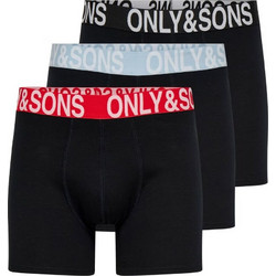 Only & Sons Ανδρικά Μποξεράκια Σετ 3Pack Μαύρα 22028589