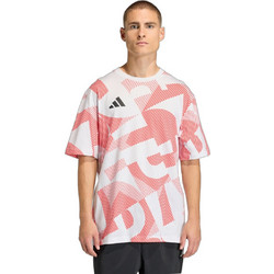 Adidas POC AOP Ανδρικό Αθλητικό T-Shirt Μπεζ JX1148