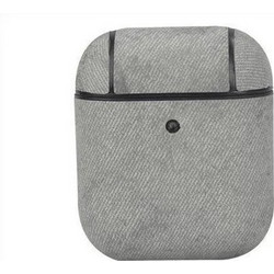 Terratec Air Box Θήκη Ύφασμα με Γάντζο για Apple AirPods 1 / 2 Γκρι