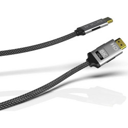 Inca Καλώδιο HDMI 2.1 Braided HDMI Male to HDMI Male 1.5m Black IHM-15T