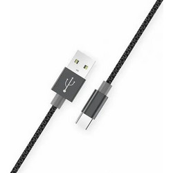 Ezra DC11-TPC Braided USB-A to USB-C 1.2m Black
