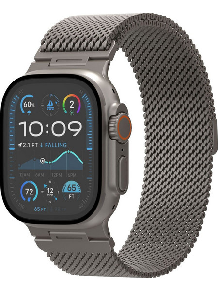 Decoded Milanaise Traction Λουράκι Μεταλλικό Titanium (Apple Watch 44 / 45 / 46 / 49mm)