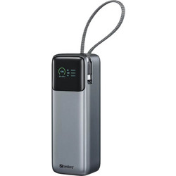 Sandberg 421-31 Power Bank 27000mAh 240W με Ενσωματωμένο Καλώδιο USB-C Power Delivery Grey