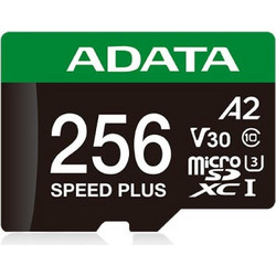 Adata Speed Plus microSDXC 256GB Class 10 U3 V30 UHS-I A2 180MB/s