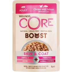 Wellness Core Boost Adult Skin & Coat Grain Free with Chicken & Salmon 85gr