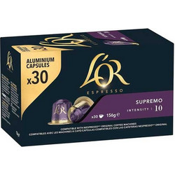 L'Or Κάψουλες Espresso Supremo Συμβατές με Μηχανή Nespresso 30τμχ