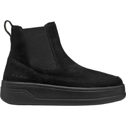 Geox Spherica Γυναικεία Μποτάκια Chelsea Suede Μαύρα D66WVB 00032 C9999