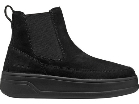 Geox Spherica Γυναικεία Μποτάκια Chelsea Suede Μαύρα D66WVB 00032 C9999
