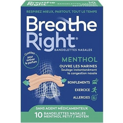 Breathe Right Menthol Ρινικές Ταινίες 10τμχ