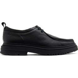 Clarks Badbury Seam Ανδρικά Μοκασίνια Boat Shoes Δερμάτινα Μαύρα 26320148