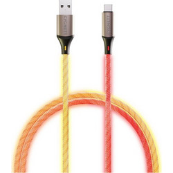 Cygnett CY5212PCUSA Braided USB-A to USB-C 140W 1.2m Orange Yellow